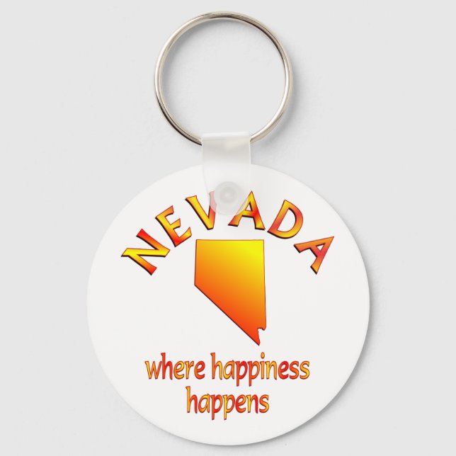 NEVADA Happiness Key Ring (Front)