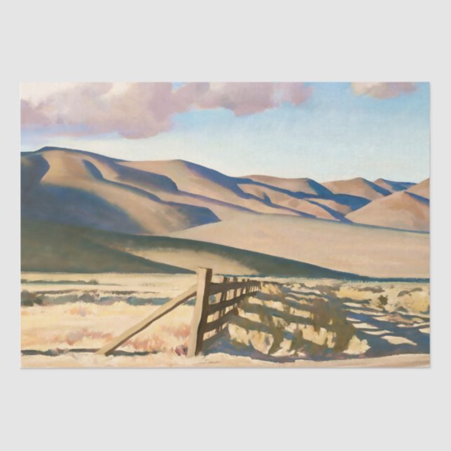“Nevada Hills” by Maynard Dixon Tissue Paper (Front)