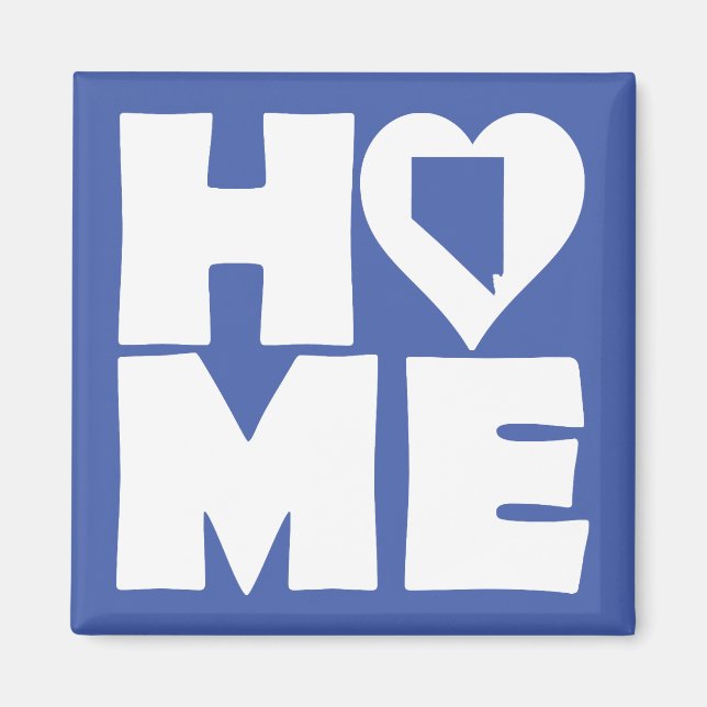 Nevada Home Heart State Fridge Magnet (Front)