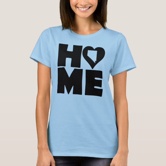 Nevada Home Heart State Tees T-Shirt (Front)