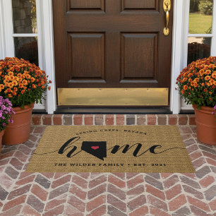 Nevada Home State Personalised Doormat