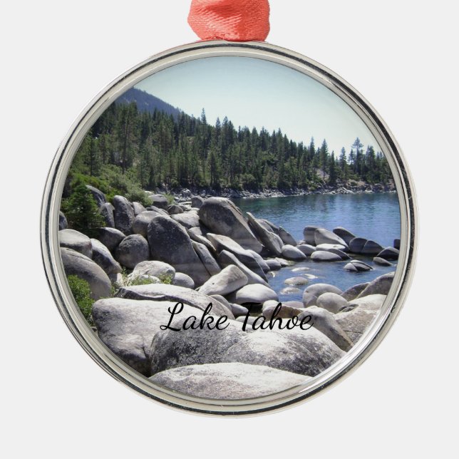 Nevada - Lake Tahoe Landscape Photo Metal Tree Decoration (Front)