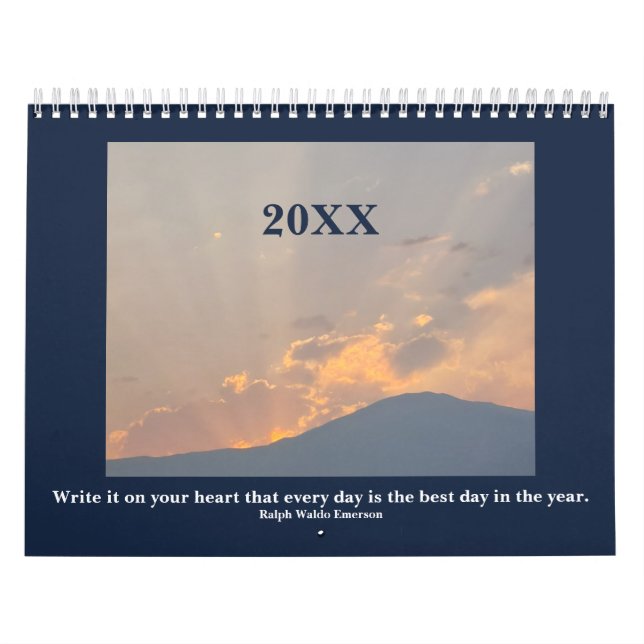 Nevada Landscape Photos with Inspirational Quotes Calendar (Cover)