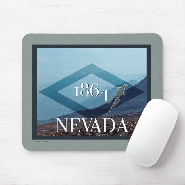 Nevada Landscape Poster Mouse Mat (With Mouse)
