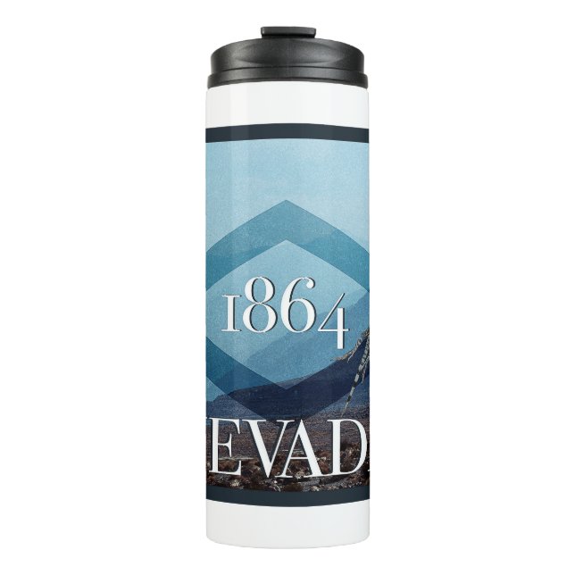 Nevada Landscape Poster Thermal Tumbler (Front)