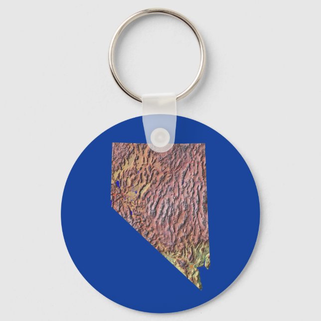 Nevada Map Keychain (Front)