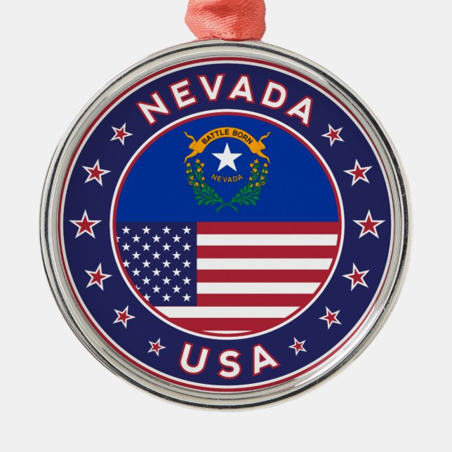 Nevada Metal Tree Decoration (Front)
