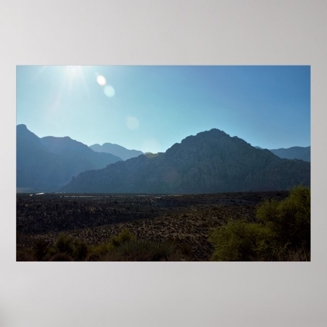 Nevada Mountain  Desert Poster (Front)