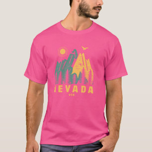 Nevada Mountains USA Hiking Outdoors Vintage T-Shirt