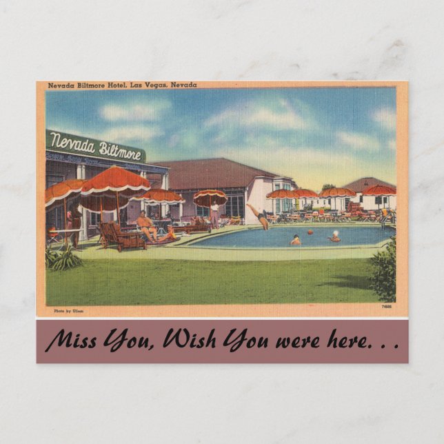 Nevada, Nevada Biltmore Hotel, Las Vegas Postcard (Front)