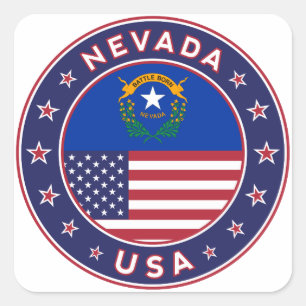 Nevada, Nevada phone case, Nevada sticker, Square Sticker