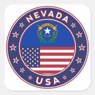 Nevada, Nevada phone case, Nevada sticker, Square Sticker