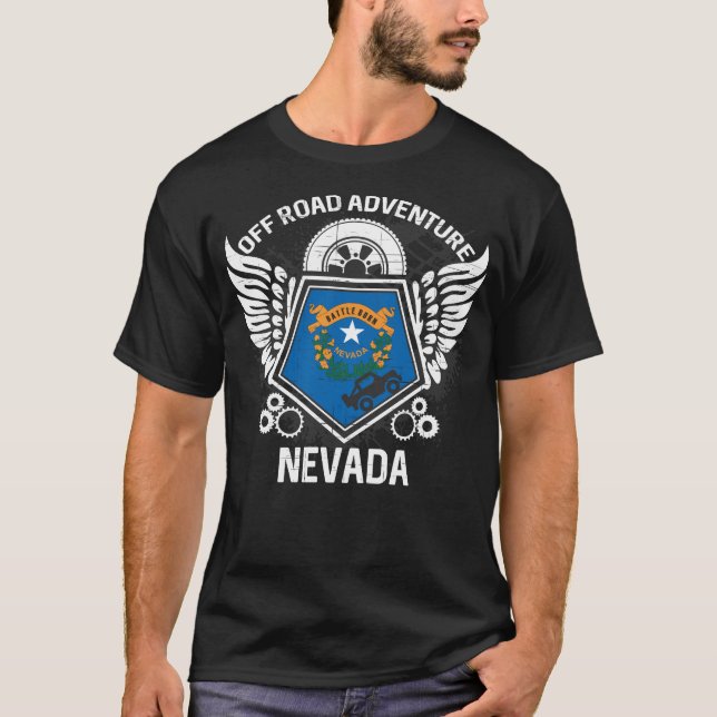 Nevada Off Road Adventure 4x4 Trail Ride Mudding T-Shirt (Front)