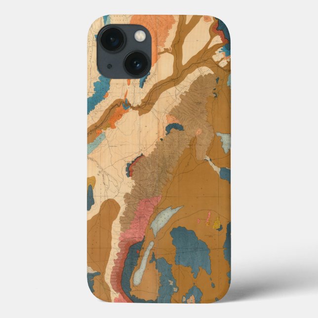 Nevada Plateau Geological Case-Mate iPhone Case (Back)