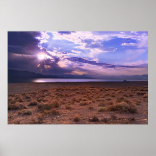 Nevada Pyramid Lake Sunrise Poster