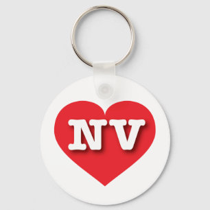 Nevada Red Heart - Big Love Key Ring