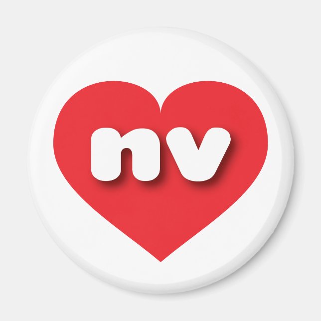 Nevada red heart - I love nv Magnet (Front)