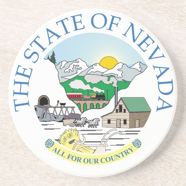 Nevada sign coaster (Front)
