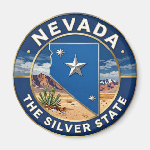 NEVADA Silver State Desert Heritage Magnet
