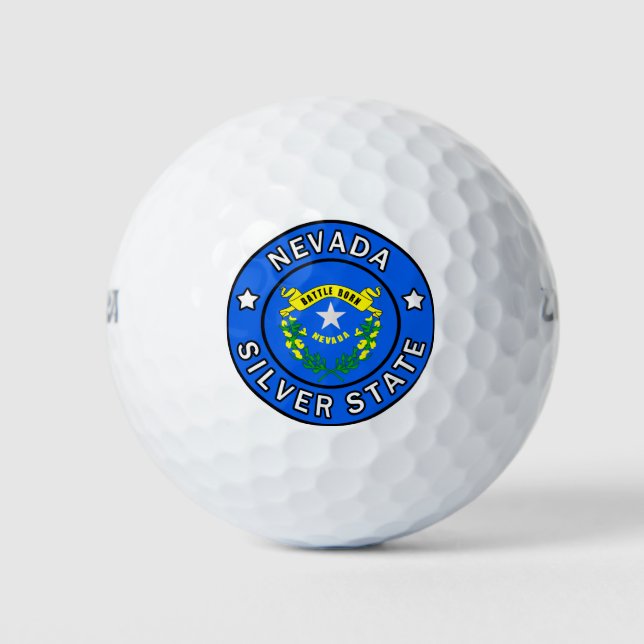 Nevada Silver State Golf Balls (Front)
