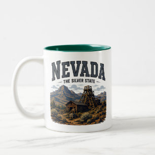Nevada Silver State Journey Two-Tone Coffee Mug