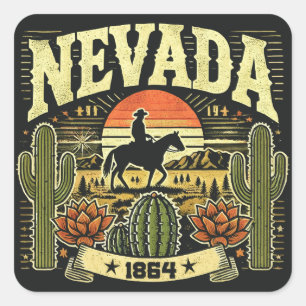 Nevada Square Sticker