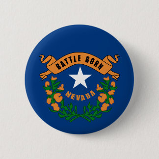 Nevada State Flag 6 Cm Round Badge