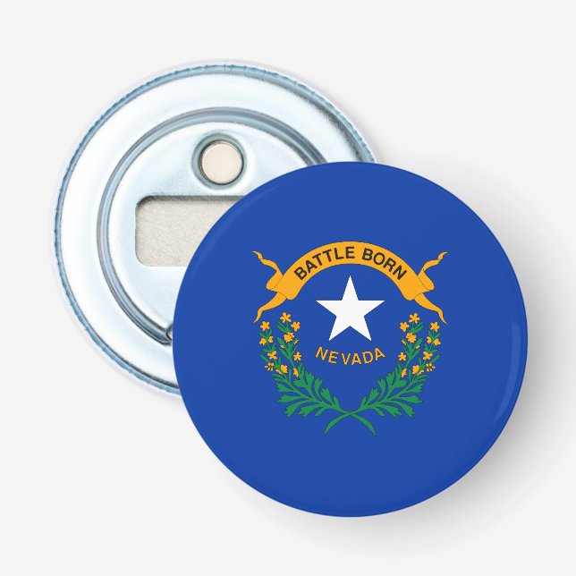 Nevada State Flag Bottle Opener (Front)