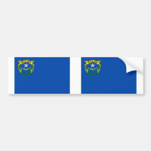 Nevada state flag bumper sticker