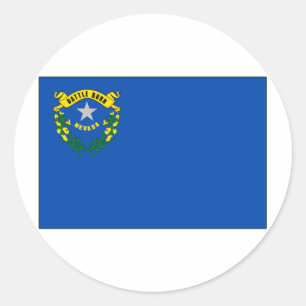 Nevada State Flag Classic Round Sticker