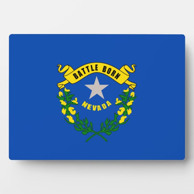 Nevada State Flag Design Plaque (Front)