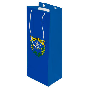 Nevada State Flag Design Wine Gift Bag