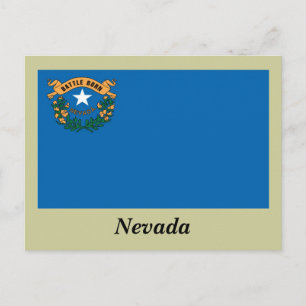 Nevada State Flag Postcard