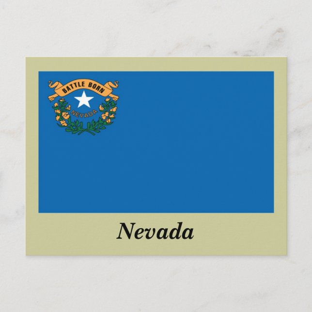 Nevada State Flag Postcard (Front)
