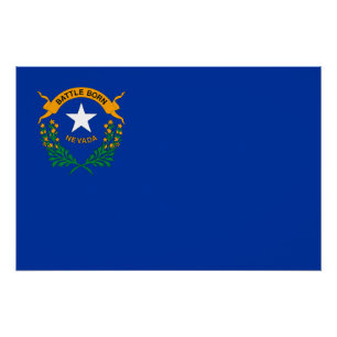 Nevada State Flag Poster