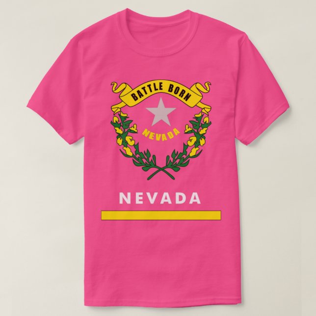 Nevada State Flag  T-Shirt (Design Front)