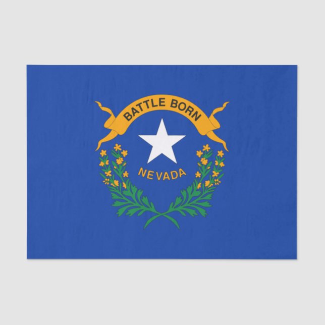 Nevada State Flag Tissue Paper (Front)