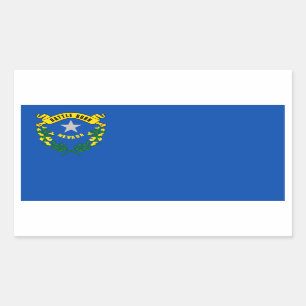 Nevada State Flag, United States Rectangular Sticker
