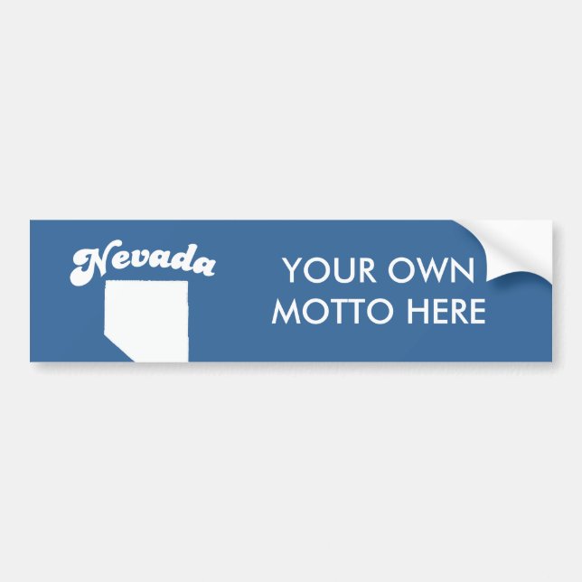 NEVADA STATE MOTTO T-SHIRT T-shirt Bumper Sticker (Front)