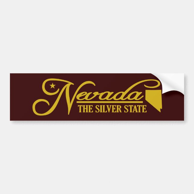 Nevada (State of Mine) Bumper Sticker (Front)