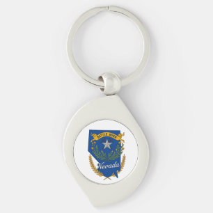 Nevada state pride key ring