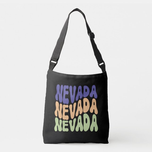 Nevada State USA Retro design Crossbody Bags (Front)