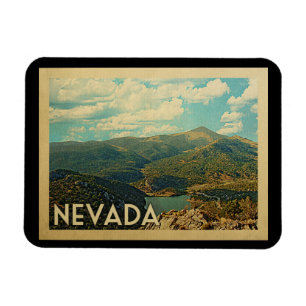 Nevada State Vintage Travel Magnet