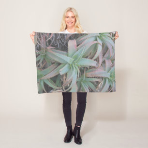 Nevada succulents fleece blanket