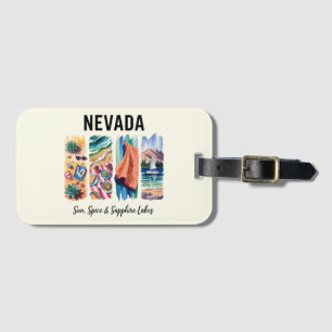 Nevada – Sun, Spice & Sapphire Lakes Luggage Tag