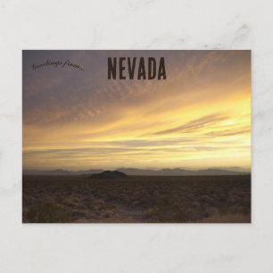 Nevada Sunset Postcard