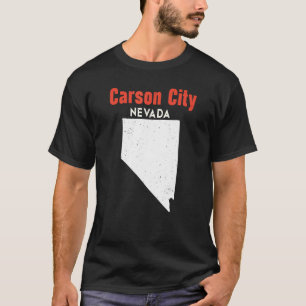 Nevada Usa State America Travel Nevadan Carson Cit T-Shirt
