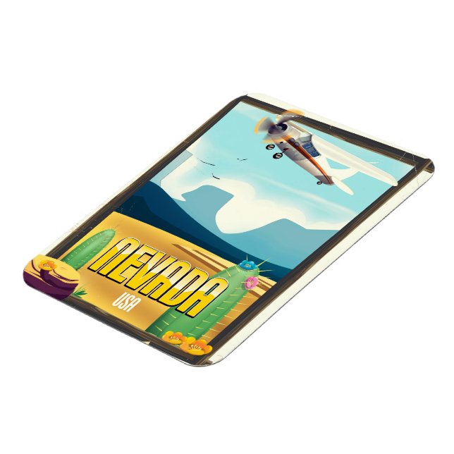 Nevada USA vintage style travel poster. Magnet (Left Side)