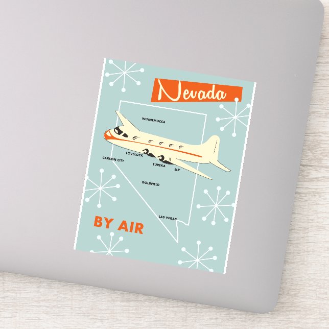 Nevada Vintage style travel poster (Detail)