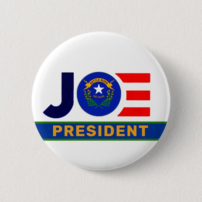 Nevada wants Joe 2020 6 Cm Round Badge (Front)